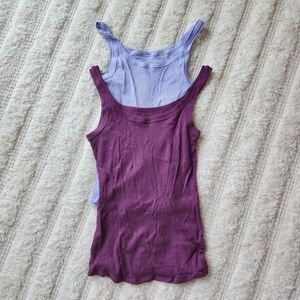 Intimissimi Superior Cotton Racer Back Tank Top X2 EUC